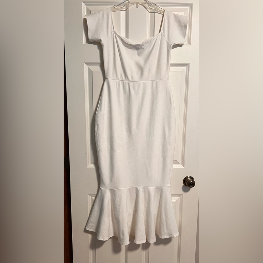 White Lulus Dress - Picture 6 of 8